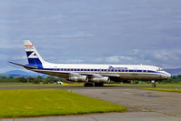 EC-ARC @ EGPK - Douglas DC-8-52 [45619] (Aviaco) Glasgow-Prestwick~G 28/09/1978. From a slide. - by Ray Barber
