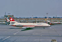 HB-ICP @ EGKK - Sud Aviation SE.210 Caravelle 6R [234] (SATA Switzerland) Gatwick~G 24/07/1972. From a slide. - by Ray Barber