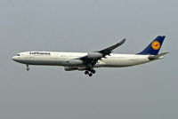 D-AIFA @ EDDF - Airbus A340-313X [352] (Lufthansa) Frankfurt~D 10/09/2005 - by Ray Barber