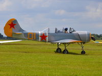 G-YKSZ @ EGLM - Yakolev YAK-52 at White Waltham. - by moxy