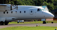 G-BYHG @ EGPN - Sitting engineless at the Loganair/Flybe maintenance facility at Dundee Riverside Airport EGPN - by Clive Pattle