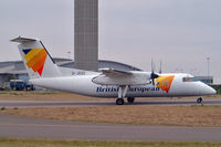 G-JEDZ @ EGGW - DHC-8Q-201B Dash 8 [547] (British European Airways) Luton~G 28/08/2003 - by Ray Barber