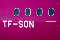 TF-SON @ BIKF - WOW aircrafts always carry members of a family across the world... - by Holger Zengler