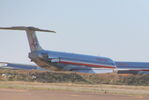 N557AN - N557AN DC9-82 - one of a large number of the retired AAL fleet at Roswell, New Mexico - by Pete Hughes