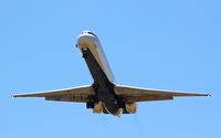 N960DN @ KSJC - Delta landing in their MD-90 at San Jose International Airport, CA. - by Chris Leipelt