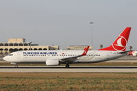 TC-JVU @ LMML - B737-800 TC-JVU Turkish Airlines - by Raymond Zammit