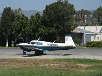 N98BR @ SZP - 1995 Mooney M20J MSE, Lycoming IO-360-A3B6D 200 Hp, takeoff roll Rwy 22 - by Doug Robertson