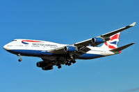 G-BYGC @ EGLL - Boeing 747-436 [25823] (British Airways) Heathrow~G 11/11/2004. On finals 27L. - by Ray Barber