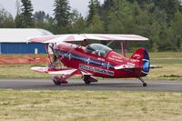 N12QW @ KAWO - Pitts S-2B taxing out to head home at the end of the 2016 Arlington Fly-In. - by Eric Olsen