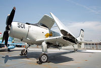 09102 - On display aboard USS Intrepid. The Skyraider is from VA-15 'Valions'. - by Arjun Sarup