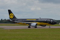 D-AIZR @ EGSH - Departing from Norwich in a new colour scheme. - by Graham Reeve
