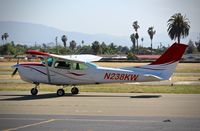 N238KW @ KRHV - Salinas-based 1979 Cessna R182 taxing out for departure at Reid Hillview Airport, San Jose, CA. - by Chris Leipelt