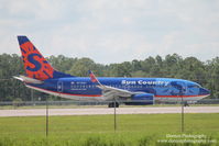 N716SY @ KRSW - Sun Country Flight 381 (N716SY) arrives at Southwest Florida International Airport following flight from Minneapolis/St Paul International Airport - by Donten Photography