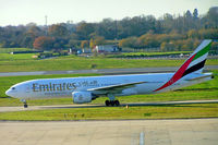A6-EME @ EGBB - Boeing 777-21H [27248] (Emirates Airlines) Birmingham Int'l~G 19/11/2004 - by Ray Barber