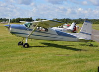 N40SR @ EGLM - Cessna 180E at White Waltham. - by moxy