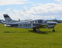 G-CBZR @ EGLM - Piper Cherokee Arrow III at White Waltham. Ex N175ND - by moxy