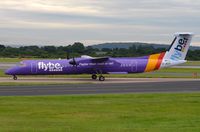 G-JECF @ EGCC - Flybe DHC8 in lots of purple. - by FerryPNL