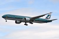 B-KPB @ EGLL - Special colors on this Cathay B773 - by FerryPNL