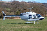G-OCST @ EGBC - Agusta-Bell 206B-3 Jet Ranger III [8694] (Lift West Ltd) Cheltenham Racecourse~G 16/03/2004 - by Ray Barber