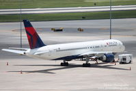 N666DN @ KTPA - Delta Boeing 757-200 (N666DN) on parking ramp at Tampa International Airport awaiting the Tampa Bay Rays - by Donten Photography