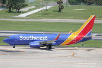 N7723E @ KTPA - Southwest Flight 5033 (N7723E) arrives at Tampa International Airport following flight from Lambert-St Louis International Airport