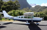 ZK-LAW @ NZMF - ZK-LAW Cessna 207 at Milford Sound NZ - by Pete Hughes