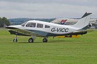 G-VICC @ EGBP - Warrior II, Freedom Aviation Ltd Kemble based, previously N2249U, G-JFHL, seen at the Skysport fly in. - by Derek Flewin