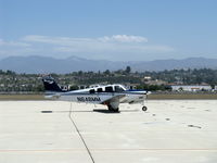 N646MM @ CMA - 2009 Hawker Beechcraft Corp. G36 BONANZA, Continental IO-550-B 300 Hp, arrival on transient ramp - by Doug Robertson