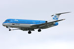 PH-OFN @ EGNT - Fokker 100 (F-28-0100) on approach to Newcastle Airport, March 1st 2012. - by Malcolm Clarke