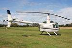 G-HGRB @ EGBR - Robinson R44 Raven at The Real Aeroplane Company's Helicopter Fly-In, Breighton Airfield, September 2011. - by Malcolm Clarke