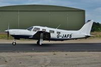 G-JAFS @ EGHH - Taxiing on arrival - by John Coates