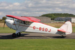 G-BSDJ @ EGBR - Piper J-4E Cub Coupe at The Real Aeroplane Company's Summer Fly-In, Breighton Airfield, August 21st 2011. - by Malcolm Clarke