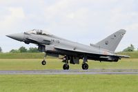 C16-55 @ LFOA - Spanish Air Force Eurofighter EF-2000 Typhoon S, Landing rwy 24, Avord Air Base 702 (LFOA) Open day 2016 - by Yves-Q