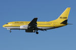 D-AGEQ @ EGNT - Boeing 737-75B on approach to 25 at Newcastle Airport, November 2006. - by Malcolm Clarke