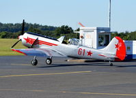 G-YAKM @ EGTB - Yak-50 at Wycombe Air Park. Ex RA-44461 - by moxy