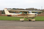 G-BTHE @ EGBR - Cessna 150L at The Real Aeroplane Company's May-hem Fly-In, Breighton Airfield, May 5th 2013. - by Malcolm Clarke