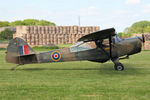 G-ANRP @ EGBR - Taylorcraft J Auster 5 at The Real Aeroplane Company's Jolly June Jaunt, Breighton Airfield, 2013. - by Malcolm Clarke