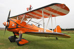 N74189 @ X5FB - Boeing PT-17 Kaydet, on a refueling stop at Fishburn Airfield, July 31st 2011. - by Malcolm Clarke