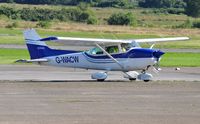 G-WACW @ EGFH - Visiting Cessna Skyhawk. - by Roger Winser