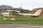 G-BTHE @ EGBR - Cessna 150L at The Real Aeroplane Company's May-hem Fly-In, Breighton Airfield, May 5th 2013. - by Malcolm Clarke