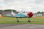 G-TYAK @ EGBR - Bacau Yak-52 at The Summer Madness Fly-In. The Real Aeroplane Company, Breighton Airfield, August 4th 2013. - by Malcolm Clarke