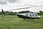 N340AJ @ EGNG - Bell 206-L4 at Bagby Airfield's May Fly-In, May 7th 2007. - by Malcolm Clarke