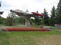 18619 - CF-100 18619 shown displayed on a pedestal in Wildwood Park, Toronto, Ontario in July 2016. - by Alf Adams