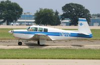 N7122V @ KOSH - Mooney M20F - by Mark Pasqualino