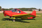 G-BGMJ @ EGBR - Gardan GY-201 Minicab, Hibernation Fly-In, The Real Aeroplane Company, Breighton Airfield, October 7th 2012. - by Malcolm Clarke