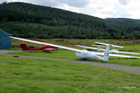 G-DHCW @ X6AB - Gliders at rest at Aboyne - by Clive Pattle