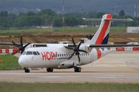 F-GPYL @ LFPO - ATR 42-500, Lining up prior take off rwy 08, Paris-Orly airport (LFPO-ORY) - by Yves-Q