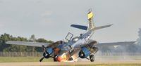 N99420 @ KOSH - Emergency landing at Airventure 2016, know failure of nose gear before touch down, excellent landing, no injuries. - by Todd Royer