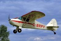 G-BRPY @ EGBR - Departure to the west - by glider