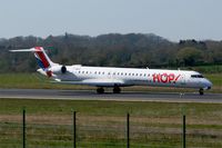 F-HMLM @ LFRB - Bombardier CRJ-1000, Take off run rwy 07R, Brest-Bretagne Airport (LFRB-BES) - by Yves-Q